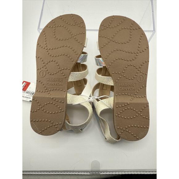 Harper Canyon Kids Girls Haven Footbed Sandals In Tie Die Size‎ 1 NWT - Picture 6 of 6